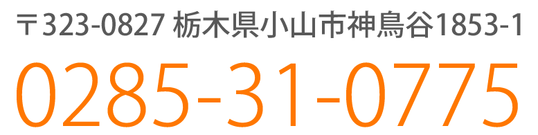 郵便番号323-0827　電話0285-31-0775